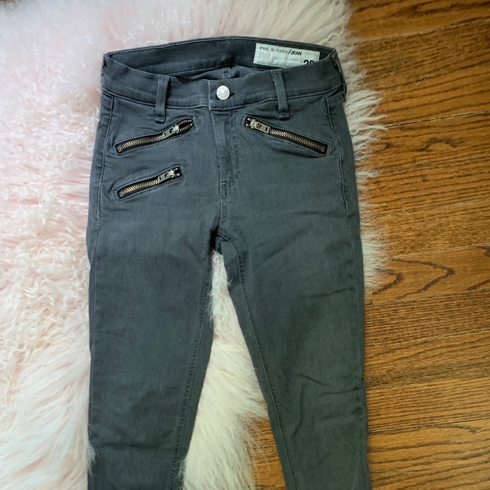 Rag & Bone Gray Skinny Jeans